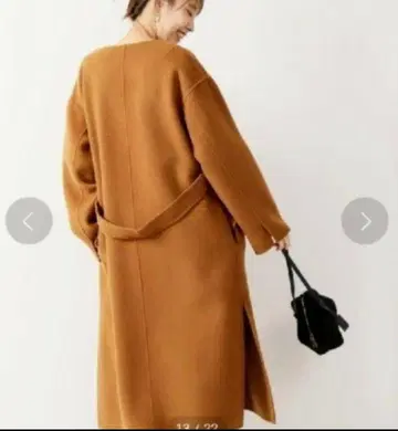 Spick & Span 브라운 롱 코트