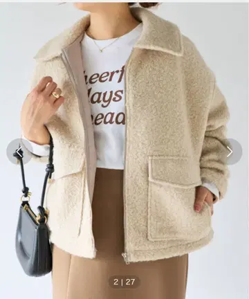 un dix cors W 포켓 ZIP 블루종