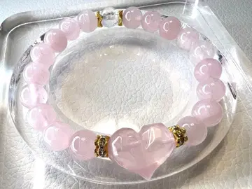 로즈쿼츠 파인애플컷 로즈쿼츠 수정 팔찌