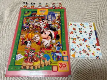 Disney TDL 크리스마스 레트로 클리어 파일 세트 [ 새상품 ]