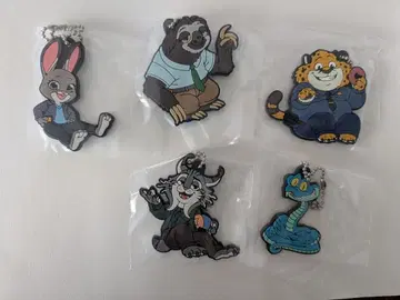 주토피아2 키링 세트 5종