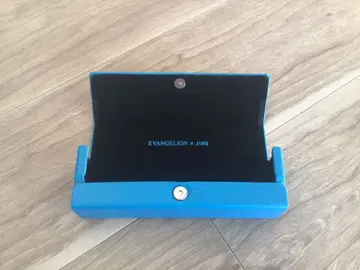 에반게리온 x JINS 안경 케이스 파랑