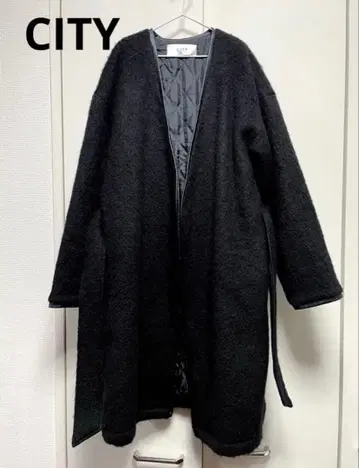 CITY 시티 코트 노카라 샤기