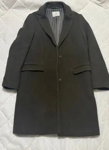 유나이티드 애로우즈 체스터 코트 카키