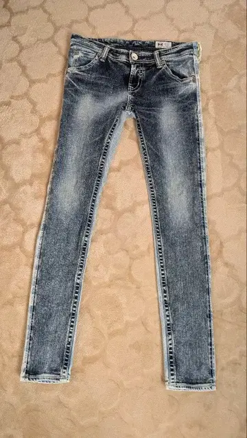 로데오 크라운 데님 백 포켓 리본 포함