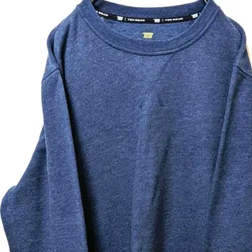 테크기어 무지 맨투맨 구제 의류 네이비 색