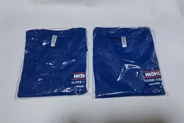 WAKO'S SUPER-QUA 티셔츠 파랑 2장 세트