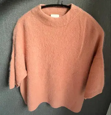 Ballsey 핑크 5부 소매 니트