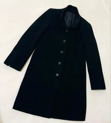 ICB 블랙 롱 코트 캐시미어 10% 관혼상제