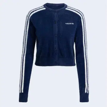 새상품 사이즈 L adidas 플러피 니트 가디건 네이비