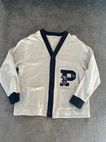 U.S. POLO ASSN. 가디건 L 그레이/네이비