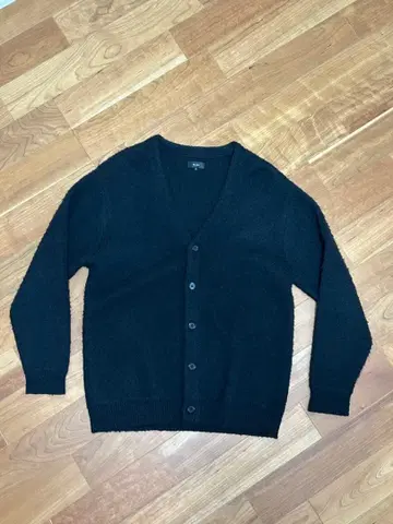 BEAMS 블랙 모헤어 가디건 M 사이즈