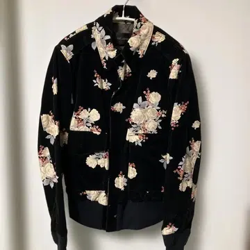 national standard 꽃무늬 벨벳 자켓