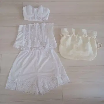 화이트 레이스 브라이덜 이너 세트