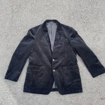 다크 그레이 스트라이프 코듀로이 테일러드 자켓 뉴욕