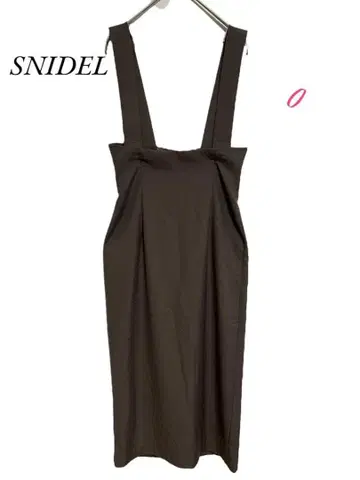 SNIDEL 슬리브리스 원피스 브라운 0