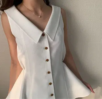 ADEAM 아디엄 2way 블라우스 화이트 FOXEY 폭시