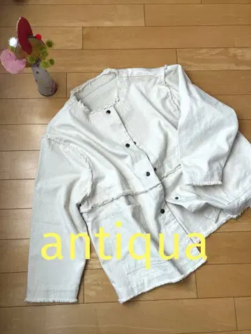 antiqua 데님 자켓