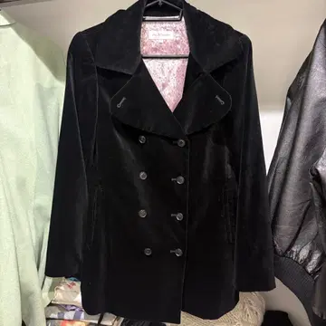 used velret coat black