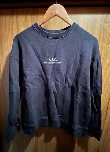 A.P.C. 크루넥 트레이닝복 블랙 S 사이즈