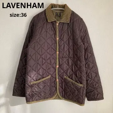 라벤햄 브라운 퀼팅 자켓 36