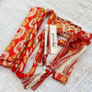 혼례용 하코세코 세트 학 빨간색