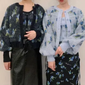 Dear Sisterhood 꽃무늬 가디건 뷔스티에