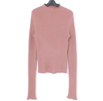 THE NEWHOUSE 리브 니트 하이넥 코튼 캐시미어 긴팔 스웨터