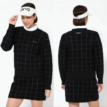 새상품급 ping 니트 셋업 M 사이즈