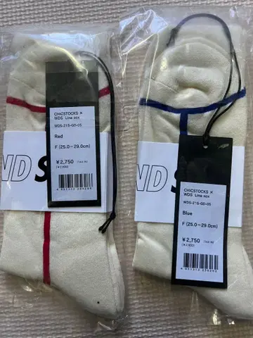 Wind&Sea(윈드앤씨) 삭스 레드 블루 2색 세트