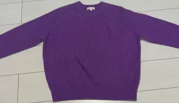 DEMYLEE 퍼플 리브 긴팔 스웨터