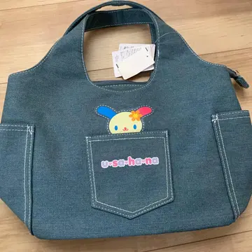 우사하나 시마무라 데님 토트백 산리오