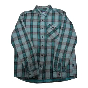파타고니아 플란넬 셔츠 터콰이즈 52240 2013년 친스트 L 사이즈