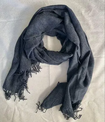 무인양품 캐시미어 스톨 차콜 그레이