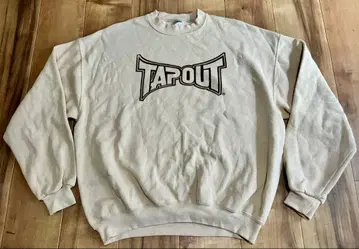 빈티지 TAPOUT 태그아웃 맨투맨 베이지 XL UFC
