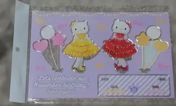 산리오 하모니랜드 벌스데이 키티&미미 아크릴 스탠드 세트