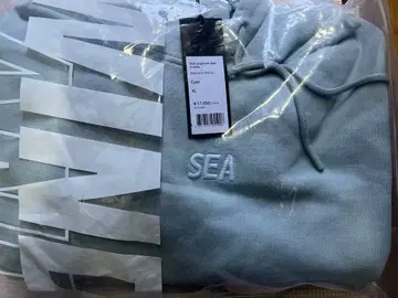 SEA 자수 후드티 XL 라이트 블루
