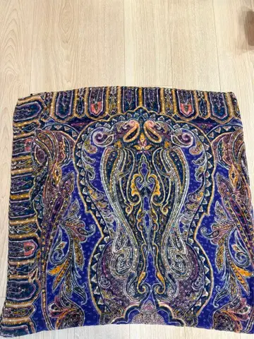 ETRO 페이즐리 무늬 실크 혼방 스톨