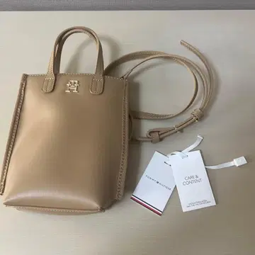 [ 미사용 ] 숄더백 스마트폰 숄더 합성 피혁 베이지