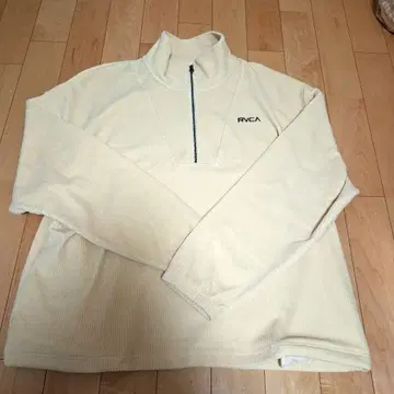 RVCA 하프 지퍼 트레이닝복 XL 화이트 새상품