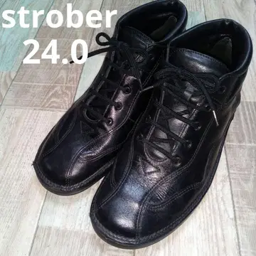 strober 24.0 스니커즈 블랙 가죽 컴포트 스트로버