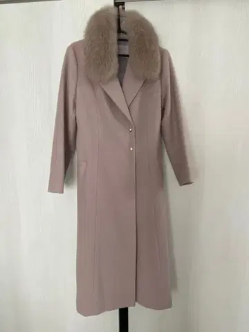 롱 코트 머플러 퍼 포함