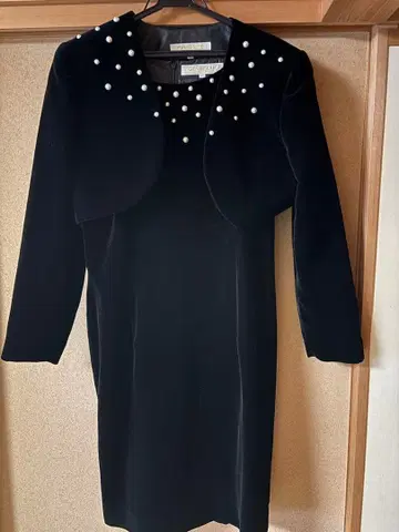 11호(L) 블랙 펄 장식 타이트 드레스