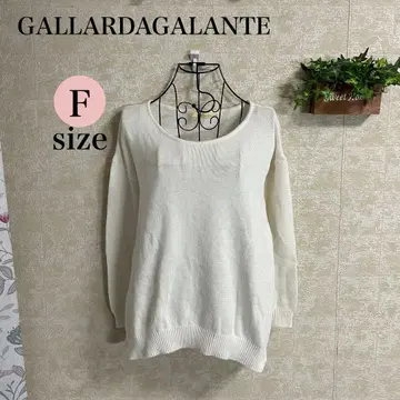 GALLARDAGALANTE 화이트 니트 스웨터 F 사이즈