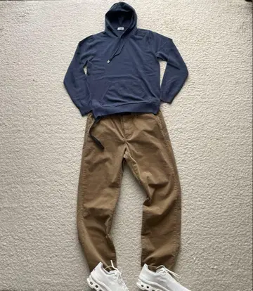 미사용 새상품/바니스뉴욕/울 후드티/블루/L 사이즈