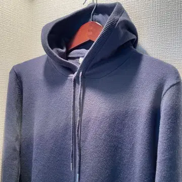 미사용 새상품/바니스뉴욕/울 후드티/블루/L 사이즈