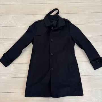 BARNEYS NEWYORK 네이비 트렌치코트 퀼팅 안감