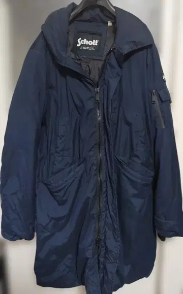 Schott WILFRIED NAVY 샷 코트 자켓