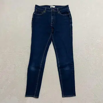 렙심 스트레이트 데님 팬츠 스키니 크롭 성숙 캐주얼 S