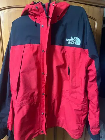 THE NORTH FACE 마운틴 후드티 레드/블랙